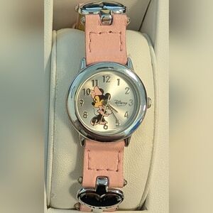 WORKING Women Minnie Mouse Quartz WR Analog 23mm Dial Causal Round Watch